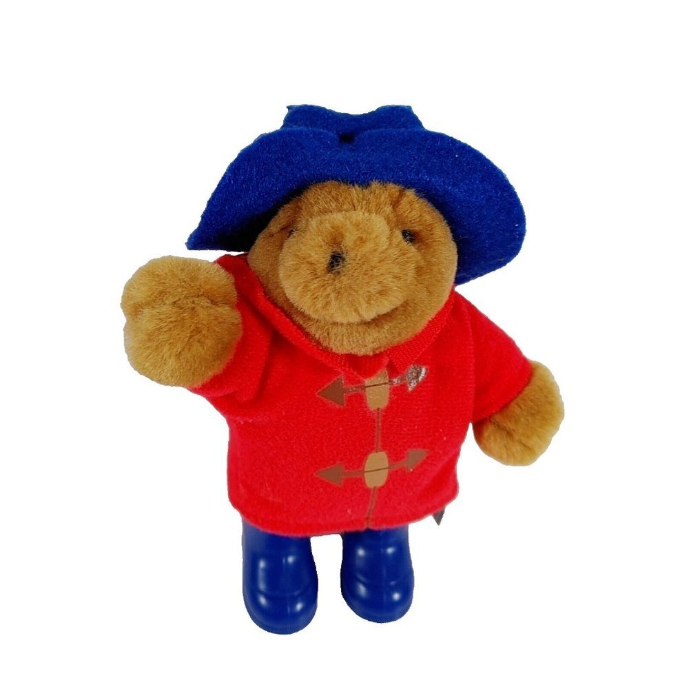 Paddington Bear 5" Plush  Stuffed Animal Red Jacket Blue Hat P & Co. 2004